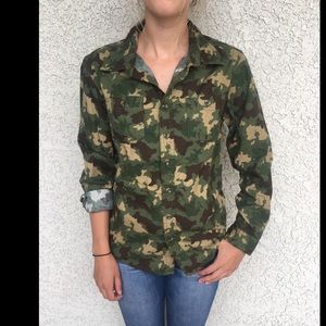 Camouflage Button Up